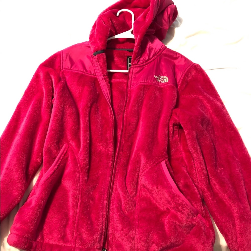 The North Face women’s zip up hooded fleece